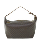 CELINE Macadam Canvas Shoulder Bag PVC Leather Brown  54855