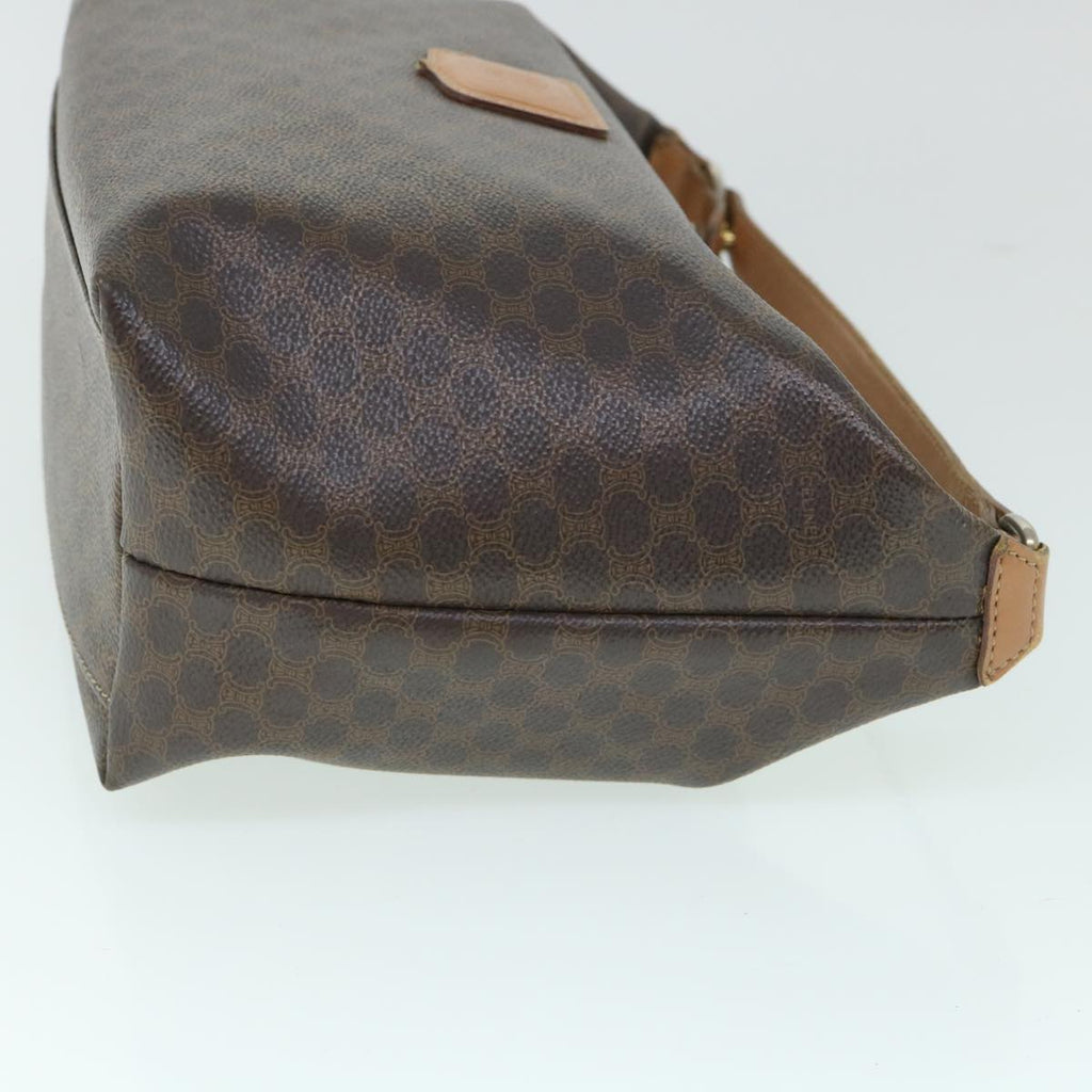 CELINE Macadam Canvas Shoulder Bag PVC Leather Brown  54855