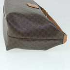 CELINE Macadam Canvas Shoulder Bag PVC Leather Brown  54855