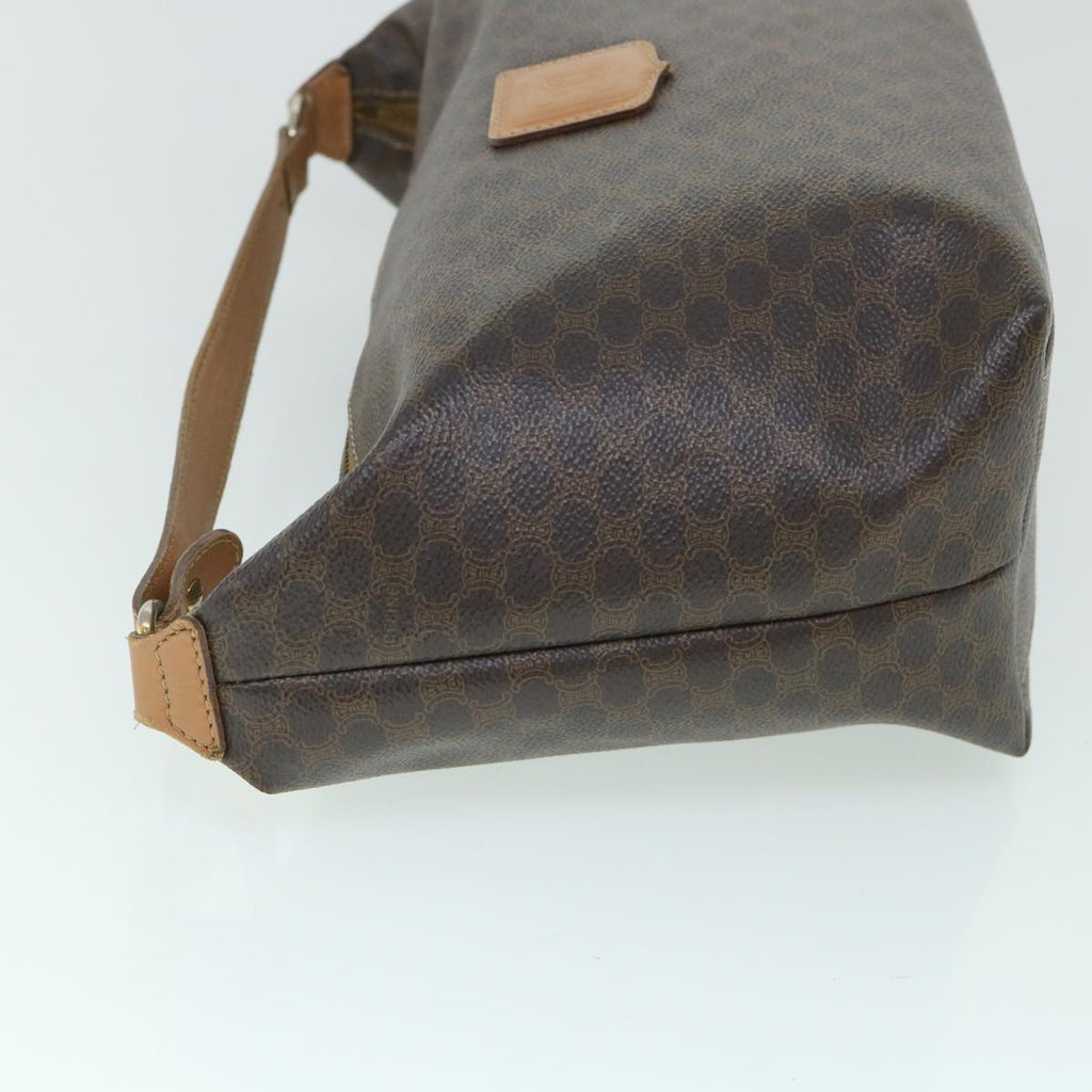 CELINE Macadam Canvas Shoulder Bag PVC Leather Brown  54855