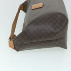 CELINE Macadam Canvas Shoulder Bag PVC Leather Brown  54855