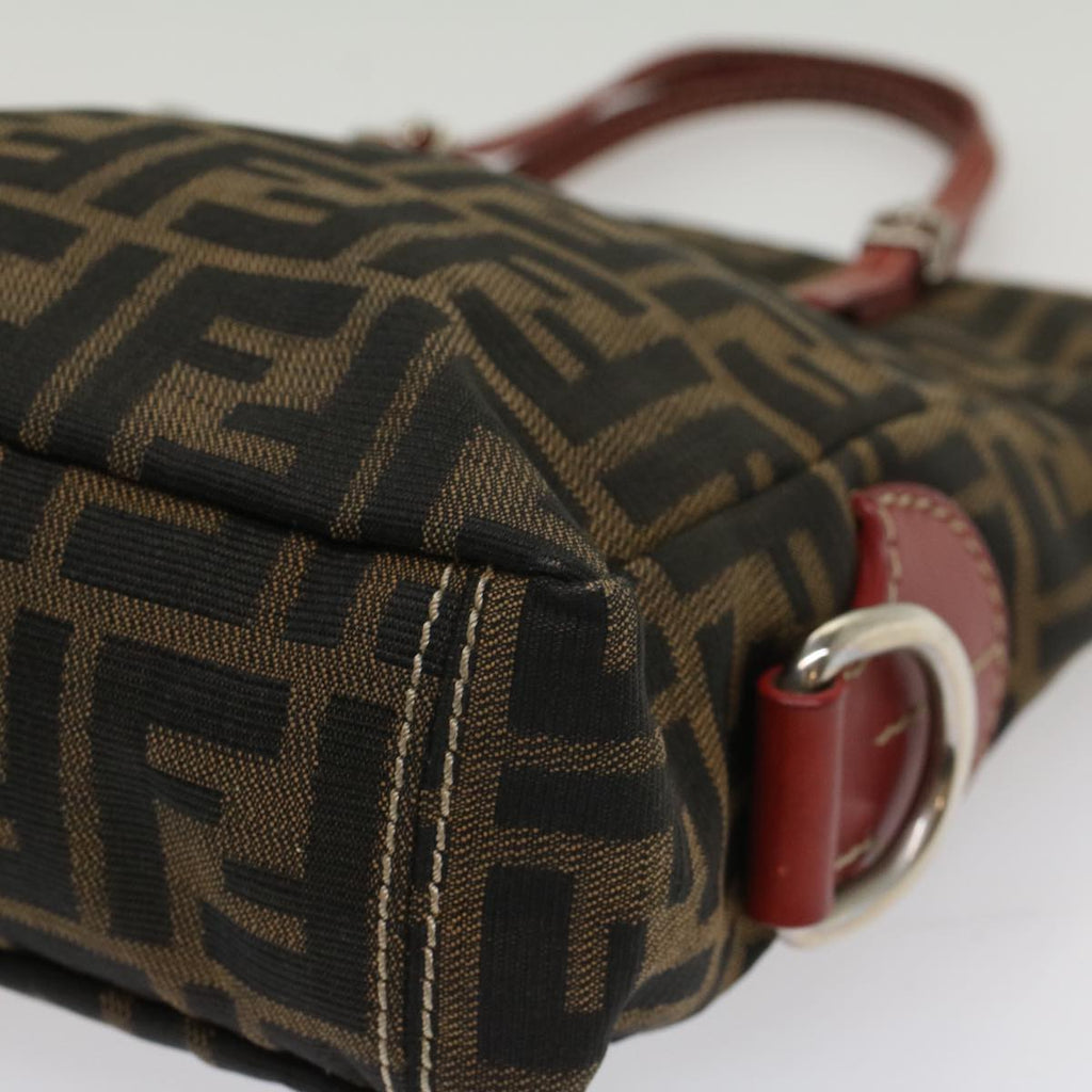 FENDI Zucca Canvas Hand Bag Brown54860