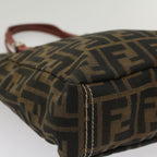 FENDI Zucca Canvas Hand Bag Brown54860