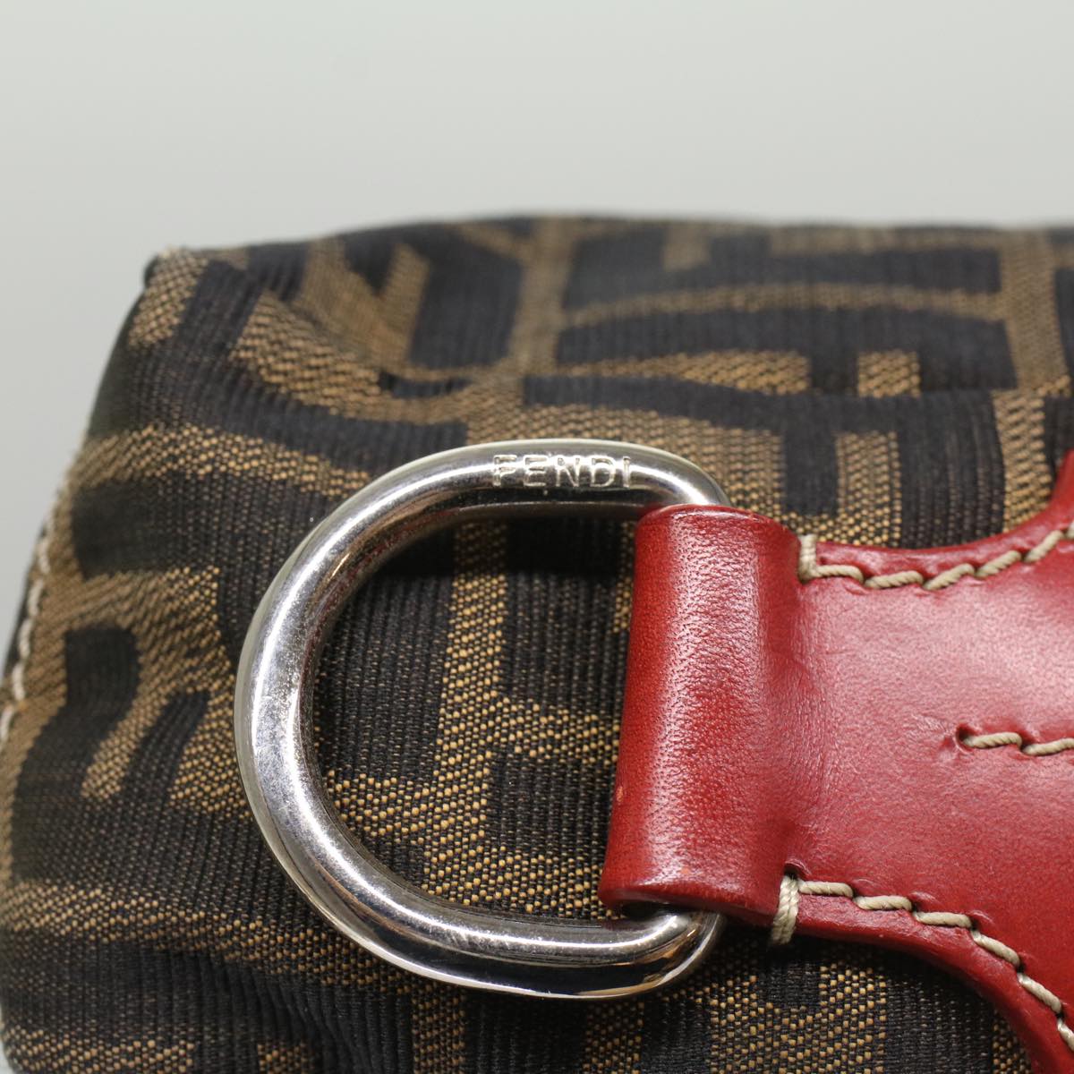 FENDI Zucca Canvas Hand Bag Brown54860