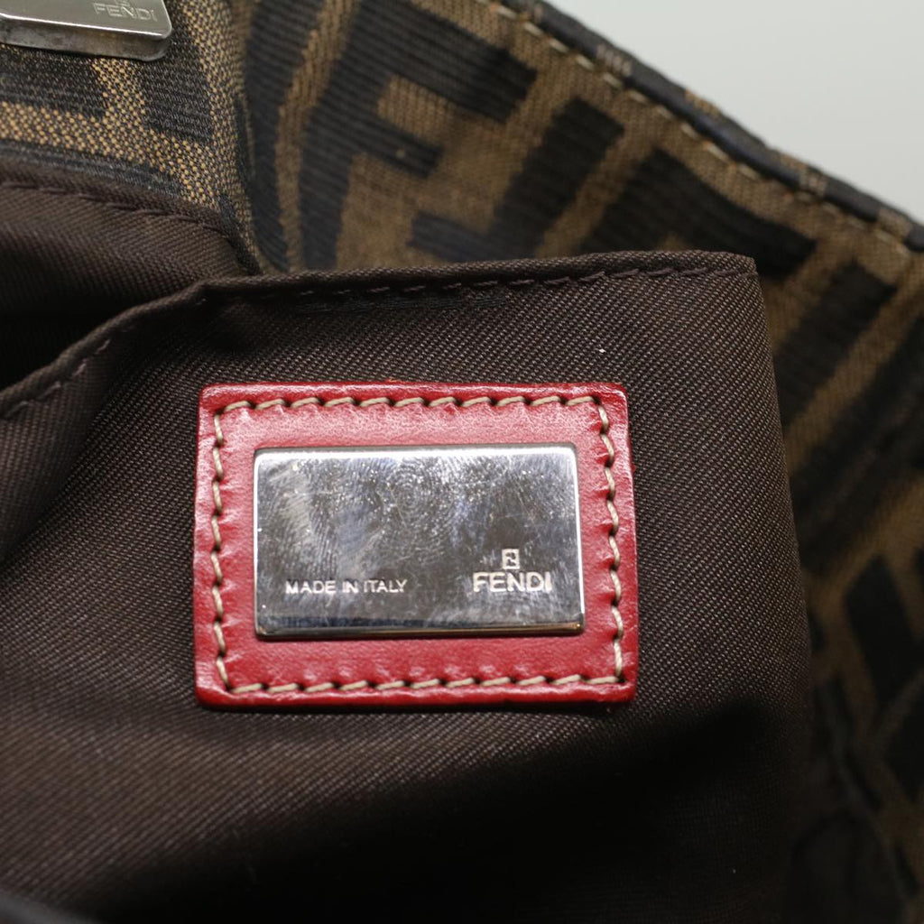 FENDI Zucca Canvas Hand Bag Brown54860