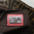 FENDI Zucca Canvas Hand Bag Brown54860