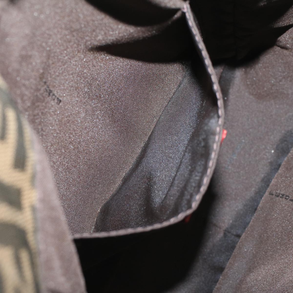 FENDI Zucca Canvas Hand Bag Brown54860