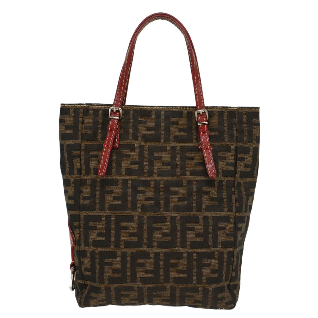FENDI Zucca Canvas Hand Bag Brown54860
