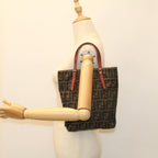 FENDI Zucca Canvas Hand Bag Brown54860
