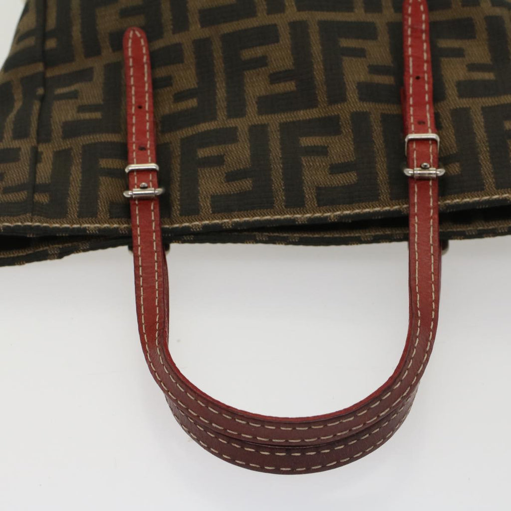 FENDI Zucca Canvas Hand Bag Brown54860