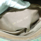 FENDI Zucchino Canvas Mamma Baguette Shoulder Bag Coated Canvas Blue54889