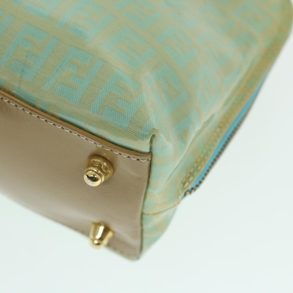 FENDI Zucchino Canvas Shoulder Bag Coated Canvas Blue54908