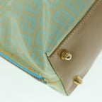 FENDI Zucchino Canvas Shoulder Bag Coated Canvas Blue54908