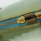 FENDI Zucchino Canvas Shoulder Bag Coated Canvas Blue54908