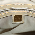 FENDI Zucchino Canvas Shoulder Bag Coated Canvas Blue54908