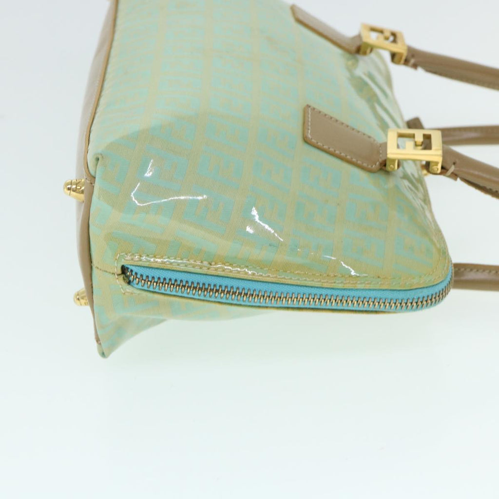 FENDI Zucchino Canvas Shoulder Bag Coated Canvas Blue54908