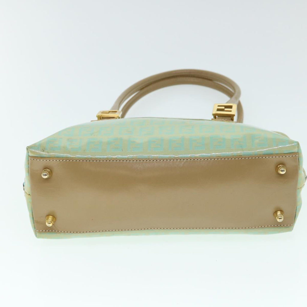 FENDI Zucchino Canvas Shoulder Bag Coated Canvas Blue54908