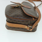 CELINE Macadam Canvas Shoulder Bag PVC Leather Brown  54913
