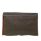 CELINE Macadam Canvas Shoulder Bag PVC Leather Brown  54954