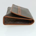 CELINE Macadam Canvas Shoulder Bag PVC Leather Brown  54954