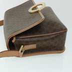 CELINE Macadam Canvas Shoulder Bag PVC Leather Brown  54959