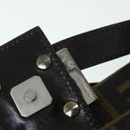 FENDI Zucca Canvas Mamma Baguette Shoulder Bag Black Brown54960