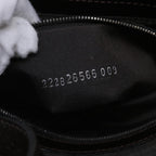 FENDI Zucca Canvas Mamma Baguette Shoulder Bag Black Brown54960