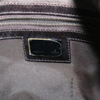 FENDI Zucchino Canvas Mamma Baguette Shoulder Bag Brown54964