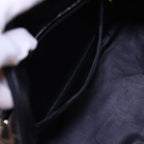 FENDI Zucca Canvas Boston Bag Leather Black Brown54976