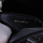 FENDI Zucca Canvas Boston Bag Leather Black Brown54976