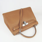 Hermes Kelly 32cm Togo Leather 6108 Light Coffee Silver
