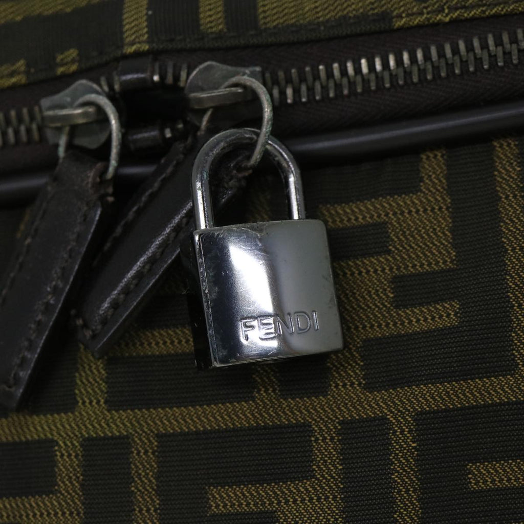 FENDI Zucca Canvas Boston Bag Brown54989