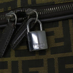 FENDI Zucca Canvas Boston Bag Brown54989