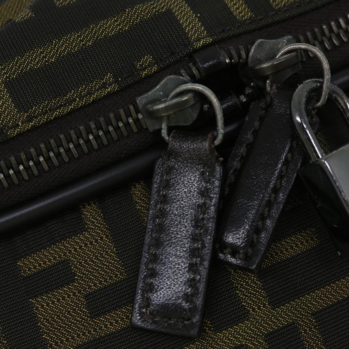 FENDI Zucca Canvas Boston Bag Brown54989