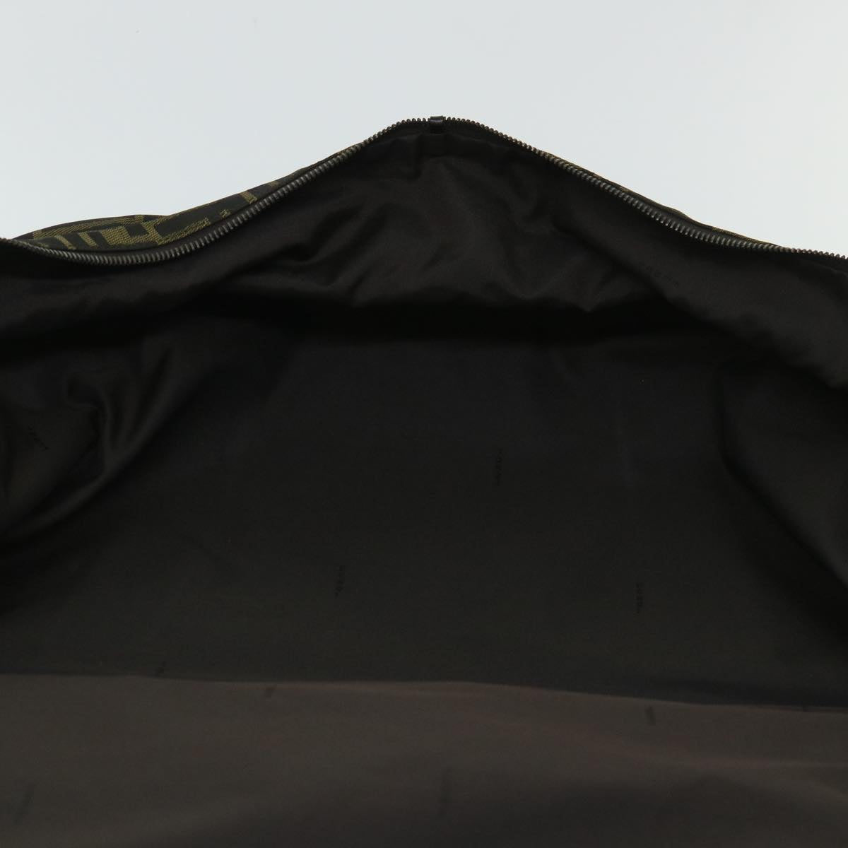 FENDI Zucca Canvas Boston Bag Brown54989