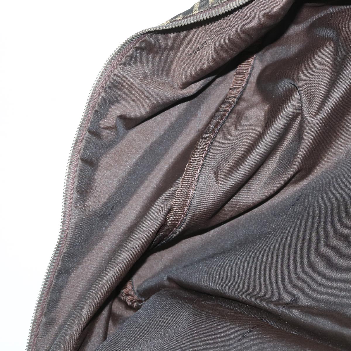 FENDI Zucca Canvas Boston Bag Brown54989