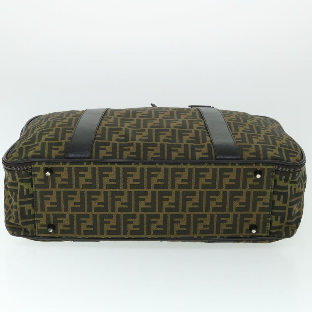 FENDI Zucca Canvas Boston Bag Brown54989