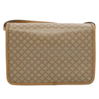 CELINE Macadam Canvas Shoulder Bag Beige  54990