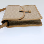 CELINE Macadam Canvas Shoulder Bag Beige  54990
