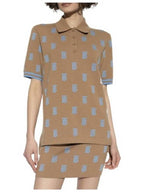 Burberry Monogram Short Sleeve Polo Shirt Camel