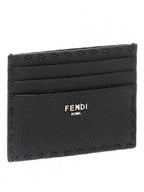 Fendi FF Logo Card Wallet Brown