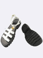 CELINE 343593617C Clea Triope Gladiator Chunky Sandals 40