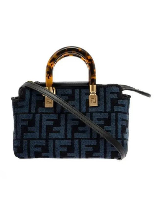 Fendi By The Way FF Motif Small Tote Bag Blue