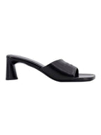 Balenciaga Duty Free Leather Slipper Heels Black