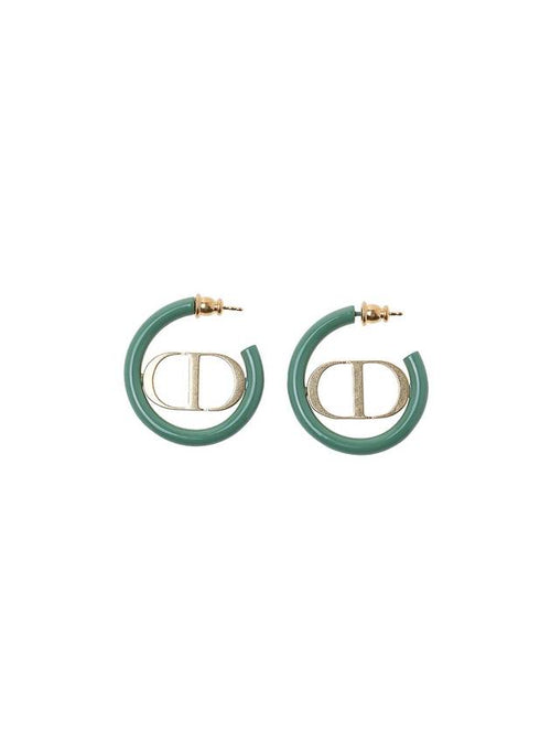 30 Montaigne Earrings Ethereal Green Lacquer Dior