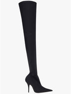 Balenciaga Knife Heel Long Boots Black