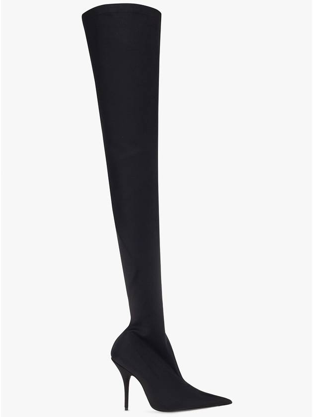 Balenciaga Knife Heel Long Boots Black