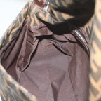 FENDI Zucca Canvas Mamma Baguette Shoulder Bag Brown Black55001