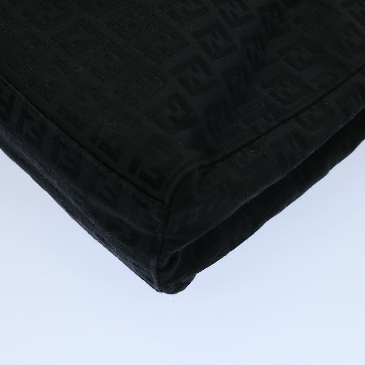 FENDI Zucchino Canvas Hand Bag Black55024