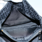 FENDI Zucchino Canvas Hand Bag Black55024